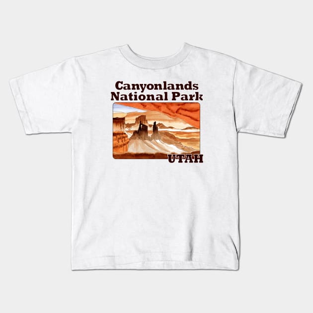 Canyonlands National Park, Utah - Mesa Arch Kids T-Shirt by MMcBuck